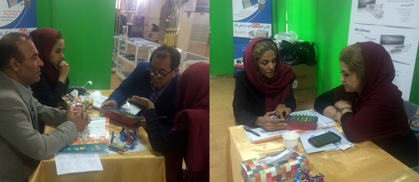 خانم ها؛ خانلری و حدادی کارشناسان فروش در نمایشگاه گرگان